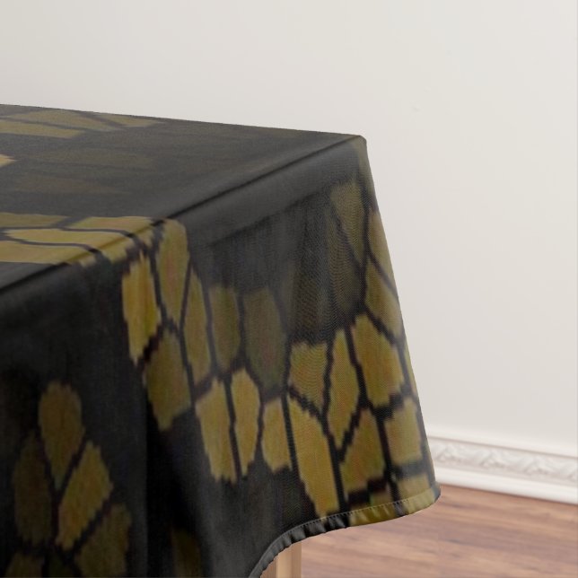 Toalha De Mesa Borboleta De Vidro Olivada (Posição Original)