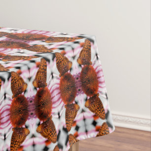 Toalha De Mesa Borboleta No Padrão De Abstrato De Coneflower