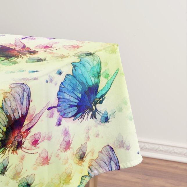 Toalha De Mesa Borboletas de Aquarela Tablecloth (Posição Original)