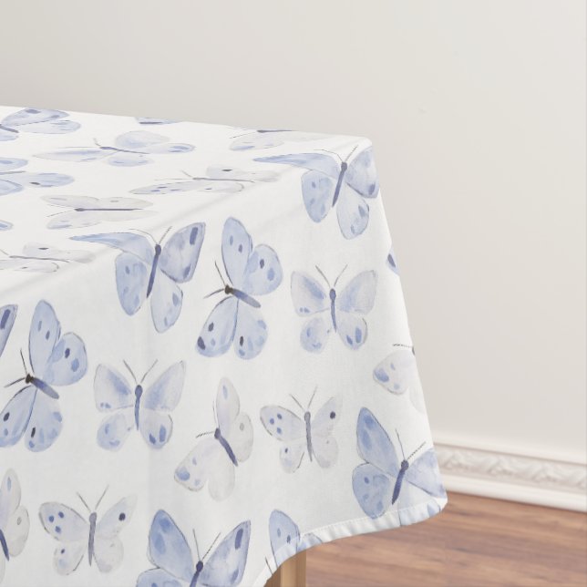 Toalha De Mesa Borboletas de Lavanda Roxo Aniversário (Posição Original)
