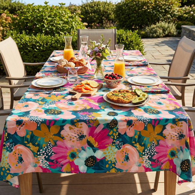 Toalha De Mesa Botânica Floral  (Criador carregado)
