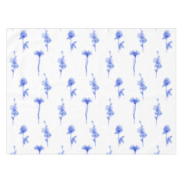 Toalha De Mesa Botanical Elegant Blue Floral Flowers
