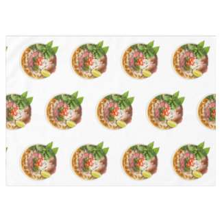 Toalha De Mesa bowl of vietnamese PHO soup isolated on white