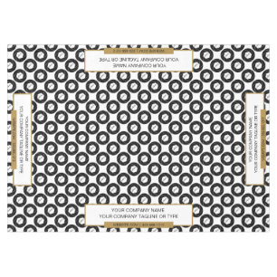 Toalha De Mesa Branca Dourada de Tablecloth de 60"x84"