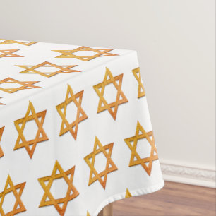 Toalha De Mesa Branco moderno   Rosh Hashanah   ESTRELA DE DAVI