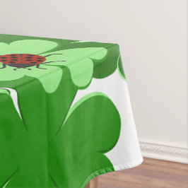 Toalha De Mesa Branco moderno, Verde, Vermelho, Inseto de Ladybug