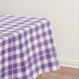Toalha De Mesa Bright Cottage Modern Gingham Classic Purple