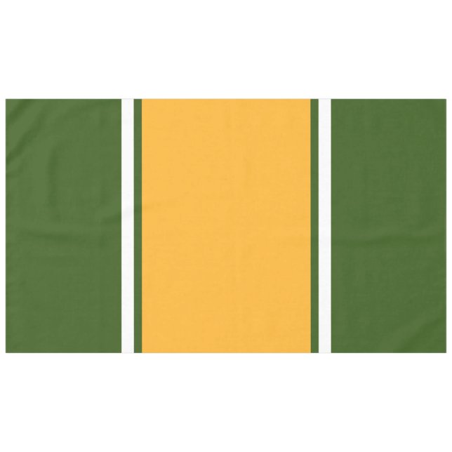 Toalha De Mesa Bright Yellow White Forest Green Racing (Frente (Horizontal))