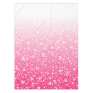 Toalha De Mesa Brilho cor-de-rosa Sparkly Ombre das meninas