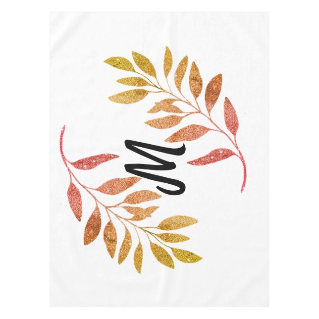 Toalha De Mesa brilho verde-alaranjado vermelho adicione nosso no (Frente)