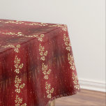 Toalha De Mesa Brilho Vermelho e Dourado<br><div class="desc">Tábua vermelha e dourada,  festiva para os feriados.</div>