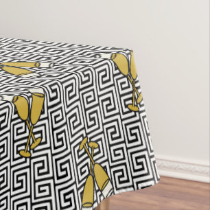 Toalha De Mesa Brinde de Celebração da Chave Grega - Dourado, Pre