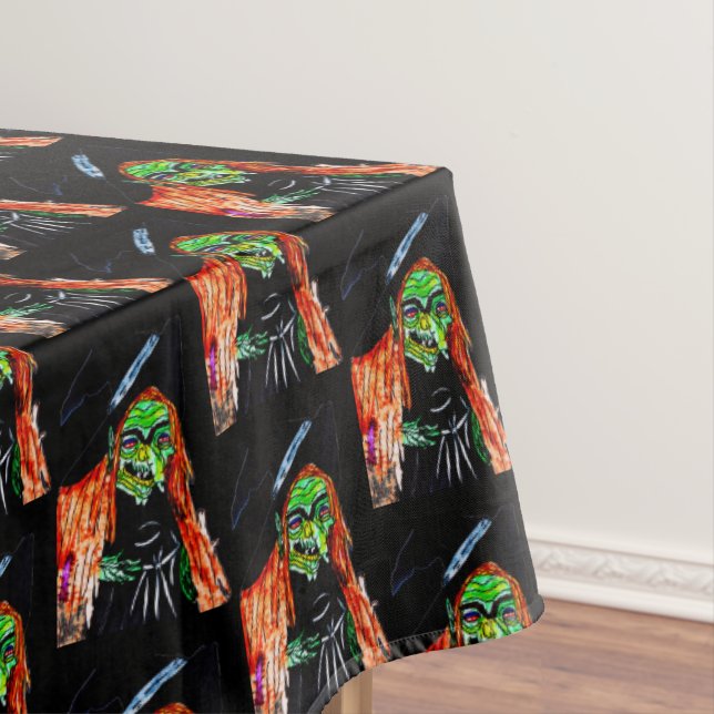 Toalha De Mesa BROOMHILDA HALLOWEEN WITCH tablecloth (Posição Original)