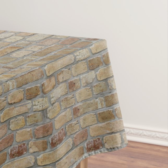 Toalha De Mesa Brown Brick Wall A Novelty Design (Posição Original)