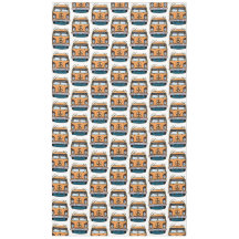 Brown Retro Hippie Vans Birthday