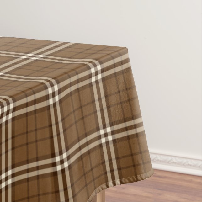 Toalha De Mesa Brown Tartan (Posição Original)