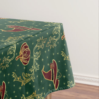 Toalha De Mesa Bruxa Elegante e Fantasia Gótica de Halloween