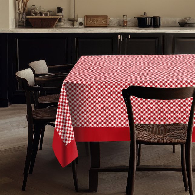 Toalha De Mesa Buffalo Check Tablecloth Cozy Red White Jantar (Buffalo Check Tablecloth Cozy Red White Dining)