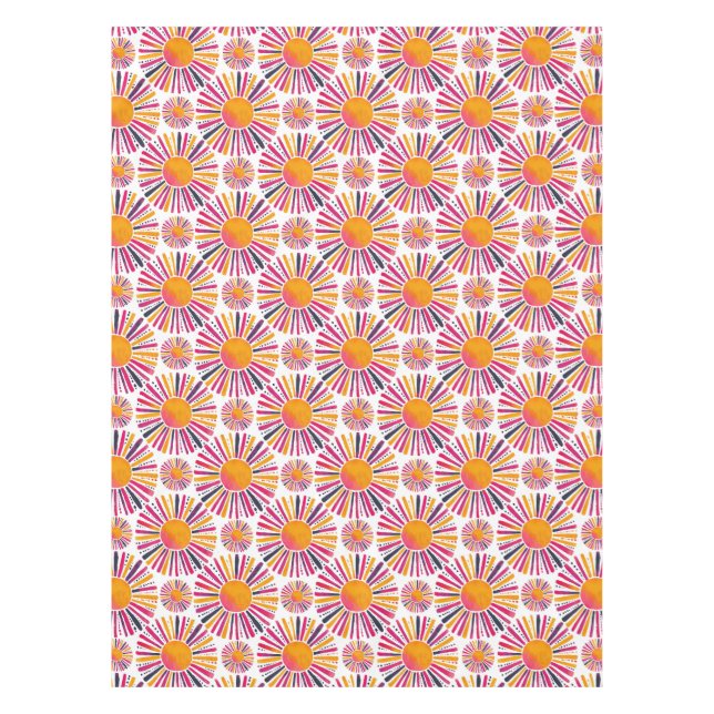 Toalha De Mesa Bunte Sonne- Aquarellstil (Frente)