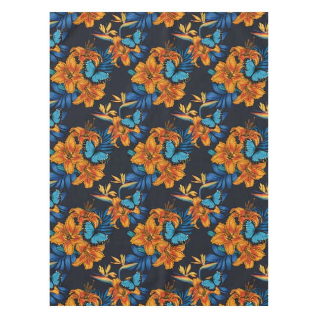 Toalha De Mesa Buquê tropical (Frente)