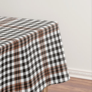 Toalha De Mesa Burns Check Scottish Brown Black Xadrez Patterno