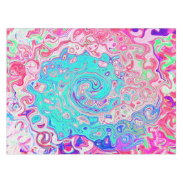 Toalha De Mesa Cabeça azul-marinho e Abstrato cor-de-rosa