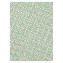 Toalha De Mesa Cactos e planta Botânico do Deserto Verde Laranja 