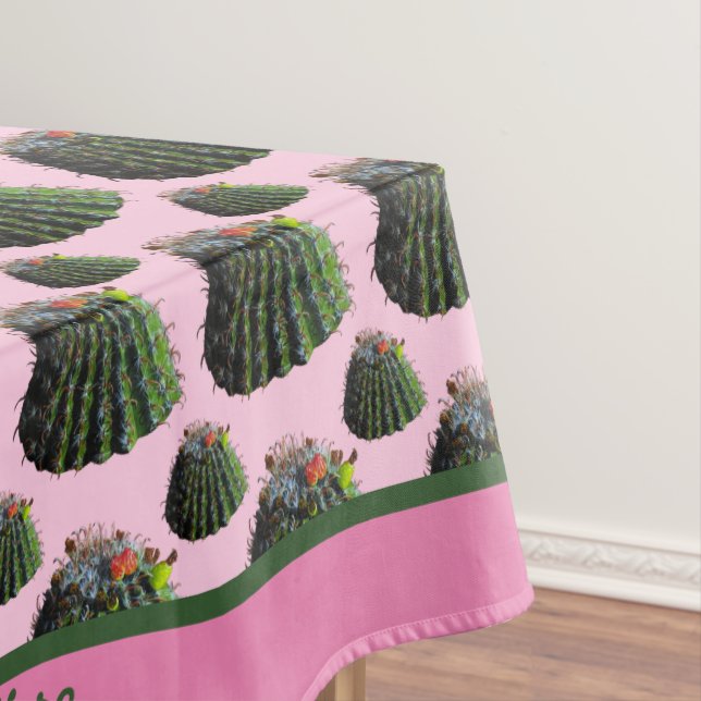 Toalha De Mesa Cactus Tablecloth - Personalização Opcional (Posição Original)