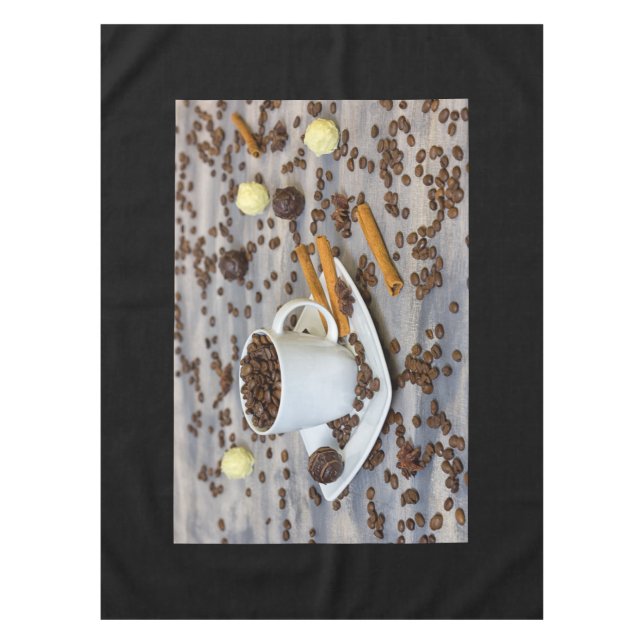 Toalha De Mesa Café e especiarias (Frente)