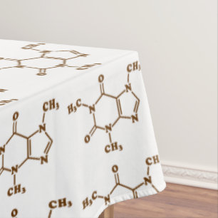 Toalha De Mesa Cafeína - Café - Fórmula Química Molecular