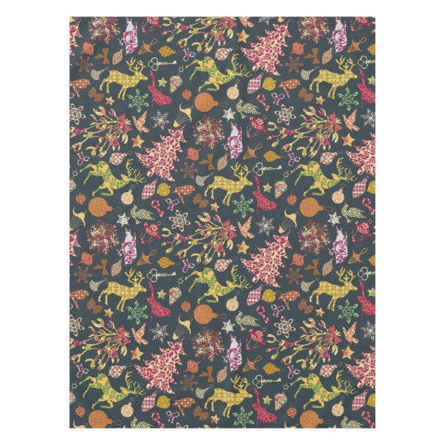 Toalha De Mesa Cãibras Coloridas (Frente)