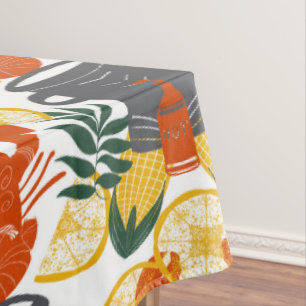 Toalha De Mesa Cajun Crawfish Boil Tablecloth - Frutos do Mar Fes