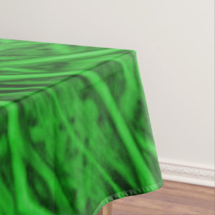 Toalha De Mesa Caleidoscópio celta do Fractal do verde do vintag
