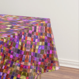 Toalha De Mesa Caleidoscópio roxo do teste padrão do azulejo do