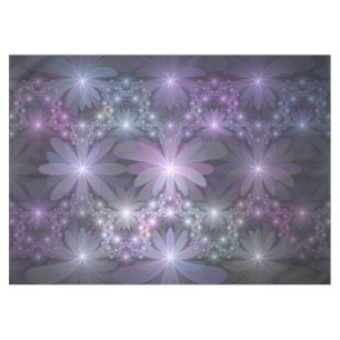 Toalha De Mesa Cama de Flores Arte Fractal Abstrato Moderno e Bri