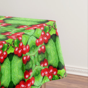 Toalha De Mesa Camarões vermelhos com gotas de chuva Abstrato Nat