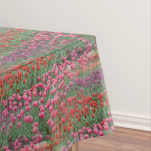 Toalha De Mesa Campo De Tulipas