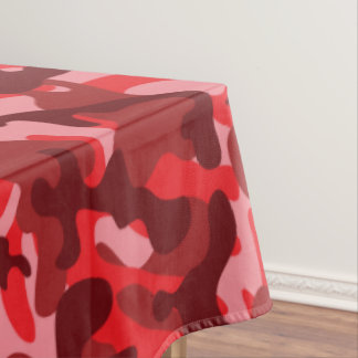 Toalha De Mesa Camuflagem de Salmão Vermelho