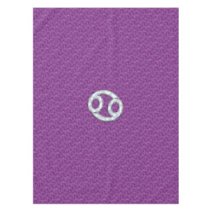 Toalha De Mesa Camuflagem Digital Cor-de-rosa com Sinal Zodiac do