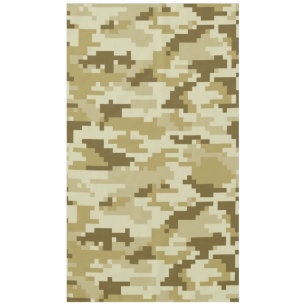 Toalha De Mesa Camuflagem do deserto digital de 8 bits / Camuflag