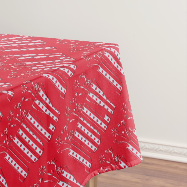 Toalha De Mesa Canadense Mapebook Julho Happy Canada Day (Posição Original)