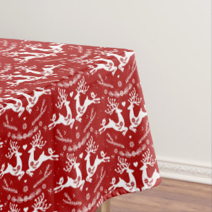 Toalha De Mesa Canto Festivo Escandi Vermelho, Velho Natal