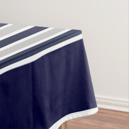 Toalha De Mesa Caranguejo Branco Marinho Azul Monograma Náutico