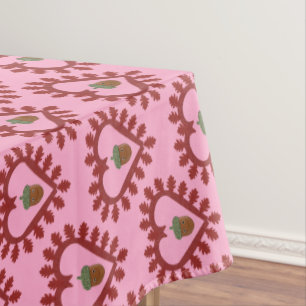 Toalha De Mesa Cardíaco do Amor dia de os namorados Acorn Padrão