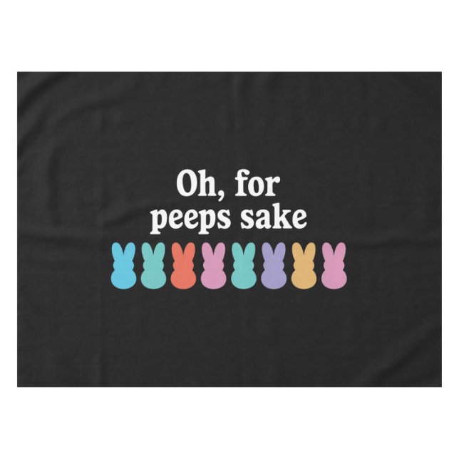 Toalha De Mesa Carnaval Religioso Cristão felz pascoa Bunny (Frente (Horizontal))