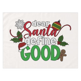 Toalha De Mesa Caros Papais noeis definem um bom Natal | Tableclo