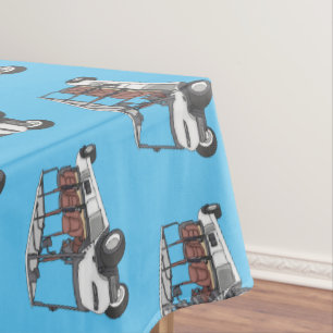 Toalha De Mesa Carrinho de golfe / desenho animado de buggy de go