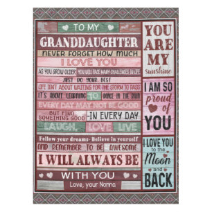 Toalha De Mesa Carta Personalizada À Minha neta