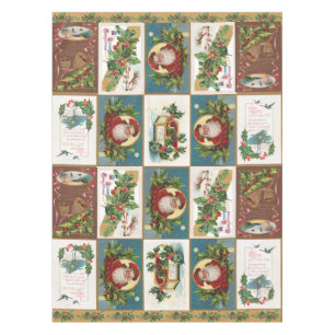 Toalha De Mesa Cartão de Natal Antiquado