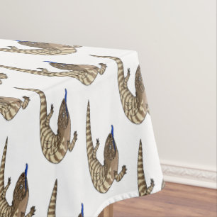Toalha De Mesa Cartografia de répteis de lagarto azul